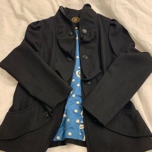 ANTHROPOLOGIE - Black Pea Coat